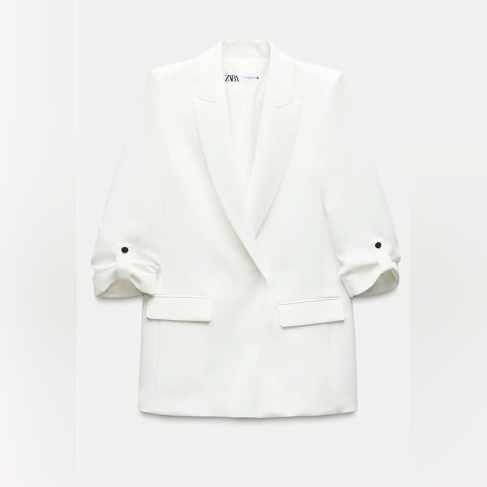Elegant White Women's Blazer